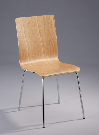 方形曲木椅/米樂椅/餐椅/事務椅(橡木薄片)